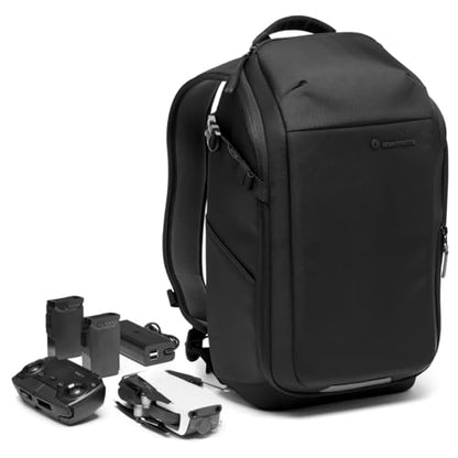 Manfrotto Advanced Compact III Camera Backpack for Camera and Laptop, Camera Backpack for Mirrorless with Lenses, with Interchangeable Padded Dividers and Tripod Attachment - style: Backpack,travel