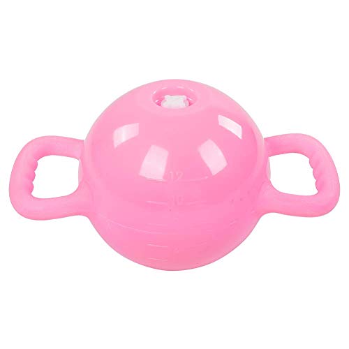 Water Filled Kettlebells, Adjustable Weight Fitness Equipment, Eco-Friendly PVC Kettlebell with Non-Slip Handle for Home Yoga Pilates Full Body Workout, 1.2-12 lb (Pink)
