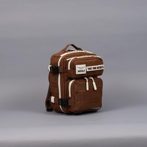 WOLFpak 9L Mini Tactical Backpack (Mocha Brown) | Compact, Small Everyday Carry Bag for Gym & Travel - color: Mocha Brown
