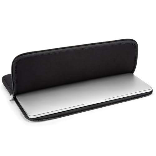 RAINYEAR 14 Inch Laptop Sleeve Case Protective Soft Padded Zipper Cover Carrying Computer Bag Compatible with 14“ Chromebook Computer Notebook for Dell HP ThinkPad Lenovo Acer(Black) - color: Black, size: 14"