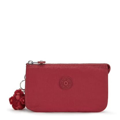 Kipling Women's Creativity Large Pouch, Versatile Cosmetics Kit, Lightweight Travel Organizer - color: Funky Red, size: 7.25''L x 4.25''H x 1.5''D
