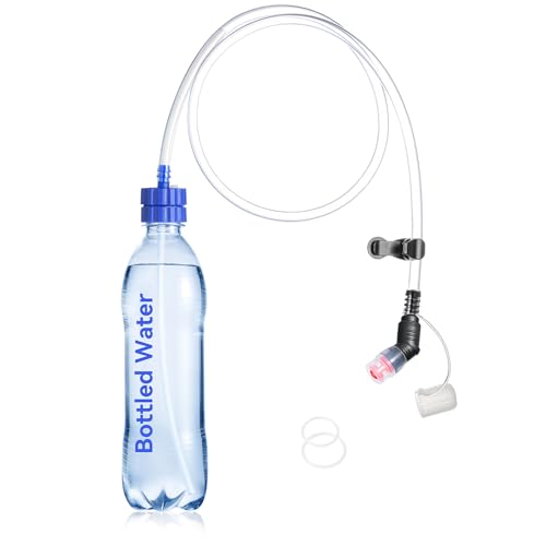 Hydration Adapter Kit Upgraded - Convert Bottled Water into a Sports Drink Bottle, Compatible with Most Threaded Tops for Camping, Hiking, Cycling, Backpacking, Travel & Outdoor Adventures