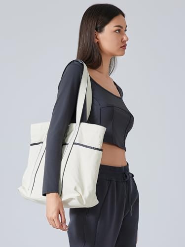 altiland Water Repellent Casual Shoulder Loop Bag for Women with Zipper, Gym Work Dance Yoga Bag for Sport, Travel