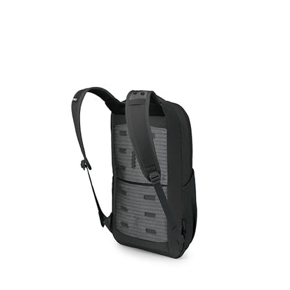 Osprey Ozone Slim Pack - Lightweight Laptop Backpack with AirScape Suspension, Water Bottle Pockets & Slim Travel Design - Fits Most 16" Laptops - Personal Item or Carry-On Compatible, Black - color: Black