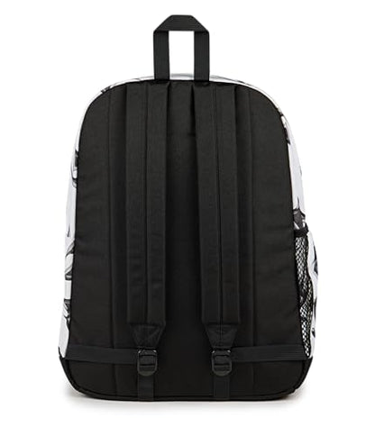 JanSport Cross Town Plus Backpack - Large Main Compartment, Side Water Bottle Pocket, 15-Inch Padded Laptop Sleeve - Cyber Silver White - color: Cyber Silver White