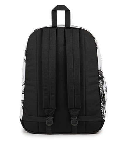 JanSport Cross Town Plus Backpack - Large Main Compartment, Side Water Bottle Pocket, 15-Inch Padded Laptop Sleeve - Cyber Silver White - color: Cyber Silver White