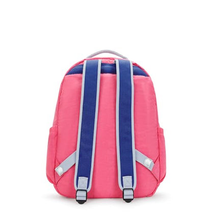 Kipling Women's Seoul 15" Laptop Backpack, Durable, Roomy with Padded Shoulder Straps, Built-In Protective Sleeve - color: White, size: 12.75''L x 17.25''H x 8''D