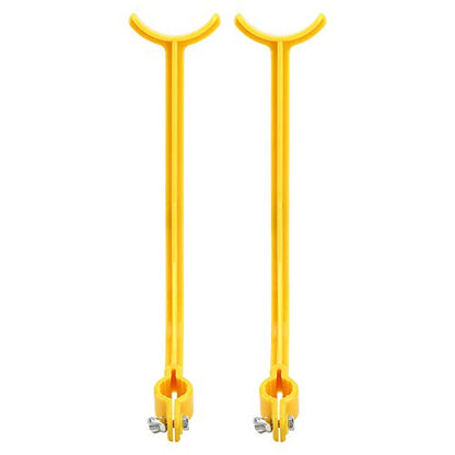 2Pcs Swing Trainer Alignment Training Aid, Posture Correcting Practice Tools, Yellow and Black ABS Material, for Left and Right-Handed Golfers
