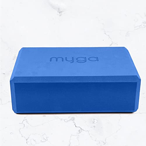 MYGA Yoga Block,Lightweight EVA Foam Yoga Brick,High Density Non-Slip Block for Yoga Poses, Pilates, Balance and Flexibility - color: Royal Blue