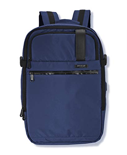 Duchamp Getaway Expandable Carry-On Backpack Suitcase - color: Navy