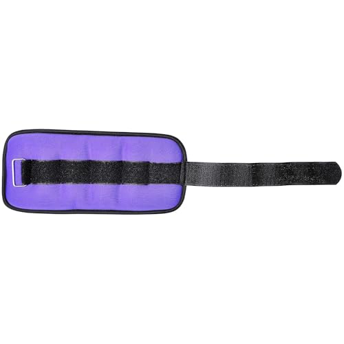 Fitvids Fully Adjustable Ankle Wrist Arm Leg Weights, 1-20LBS, Multiple Options - style: 2.5 lbs each (5-lb pair), Purple
