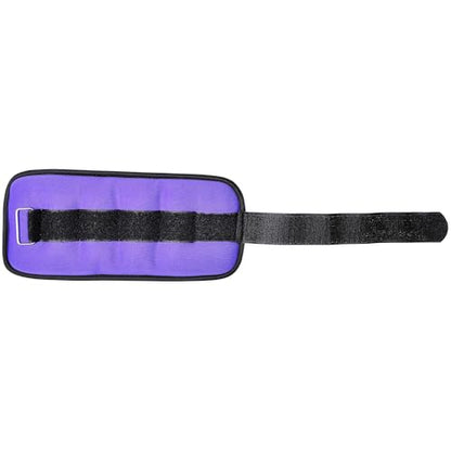 Fitvids Fully Adjustable Ankle Wrist Arm Leg Weights, 1-20LBS, Multiple Options - style: 2.5 lbs each (5-lb pair), Purple
