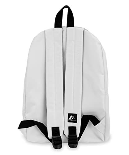 Everest Luggage Basic Backpack, White, Medium - color: White