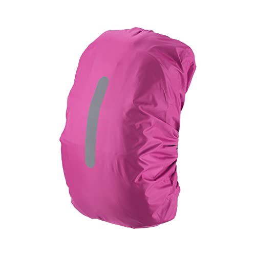 PATIKIL Waterproof Backpack Rain Cover, Non-Slip Backpack Cover with Vertical Reflective Strap Stay Dry for Hiking, Camping, Hunting - color: Rose Red, size: X-Small