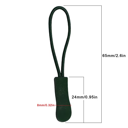 Urmspst 20PCS Zipper Pulls Replacement Zipper Tabs, Dusty Green - color: 05. Dusty green