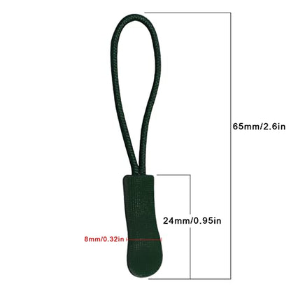 Urmspst 20PCS Zipper Pulls Replacement Zipper Tabs, Dusty Green - color: 05. Dusty green