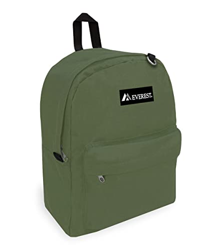 Everest 2045CR Classic Backpack, 16.5", Olive - color: Olive, size: One Size