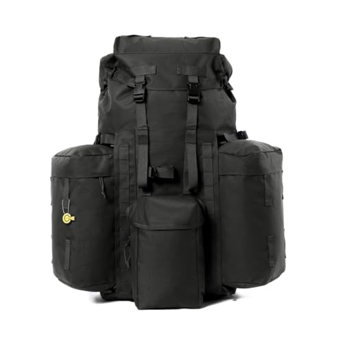 MT PLCE Tactical Backpack with Internal Frame, Military Rucksack for Outdoor, Hiking, Survival Black - color: Black