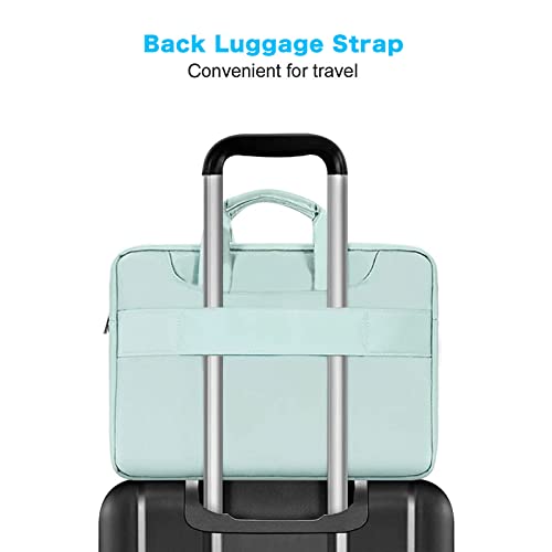 MOSISO 360 Protective Laptop Bag 15.6 inch, 15-16 inch Computer Bag Compatible with MacBook Air 15 inch/Pro 16 inch, HP,Dell,Lenovo,Asus,Notebook, Laptop Carrying Case with Strap&Handle, Mint Green - color: Mint Green, size: 16 inch