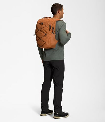 The North Face Jester Everyday Laptop Backpack - Commuter Daypack, Water Repellent, Laptop Sleeve, Leather Brown/TNF Black-NPF, One Size - color: Leather Brown/Tnf Black-npf