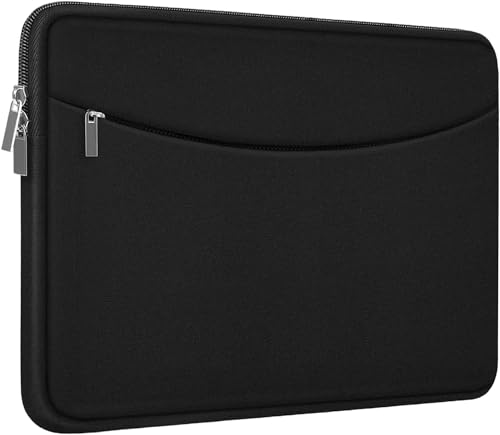 17-17.3 Inch Laptop Sleeve, Shockproof Protective Carrying Computer Cover Bag with Accessory Pocket, Portable Laptop Case Compatible with HP, Dell, Lenovo, Lenovo, Acer, Black - color: Black, size: 17 inch