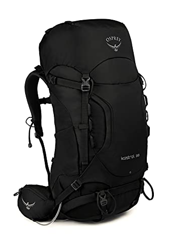 Osprey Kestrel 38L Men's Backpacking Backpack, Black, M/L - color: Black, size: Medium-Large