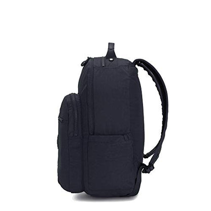 Kipling Women's Seoul 15" Laptop Backpack, Durable, Roomy with Padded Shoulder Straps, Built-In Protective Sleeve - color: Blue Bleu, size: 12.75''L x 17.25''H x 8''D