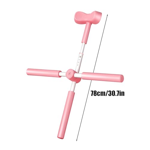 Back Stretcher Stick, Full Frame Mobility Pole, Range Control Using Support Bar, Controlled Movement Conditioning Device, Rehab Pole with T Shape, Training Gear for Sports Studios - color: rose