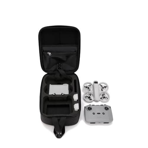 Carrying Case Backpack for DJI NEO Portable Travel Storage Chest Bag Small Shoulder Case EVA Hard Anti-pressure Protective Cover Shell Housing Organizer, 28.4x20.8x13.1cm