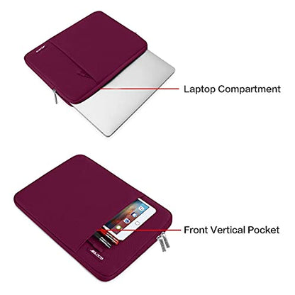 MOSISO Laptop Case 13 inch, Laptop Sleeve Compatible with MacBook Neo/Air/Pro 13 inch with A18/M5/M4/M3/M2/M1 Chip 2026-2016, Polyester Vertical Computer Sleeve Bag with Pocket, Wine Red - color: Wine Red, size: 13 inch