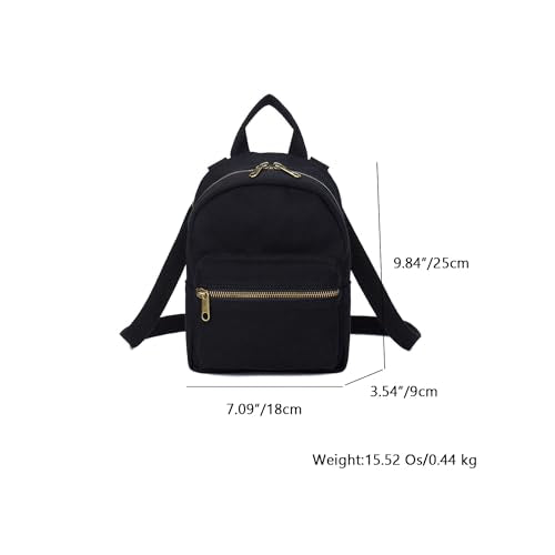 Women's Backpacks Comfortable Handles Compact and Lightweight Comfortable and Stylish (Black) - color: Black