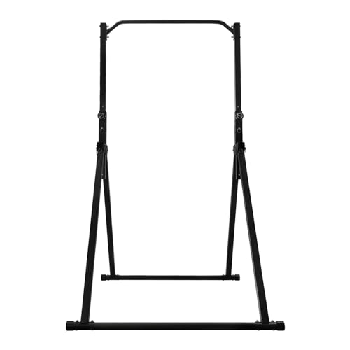 Horizontal Bar, 440.92lbs Load Triangular Pull Up Station Power Tower Workout Dip Station Multifunction Fitness Tower Station Training Equipment with Wrenches for Living Rooms Bedrooms Gyms