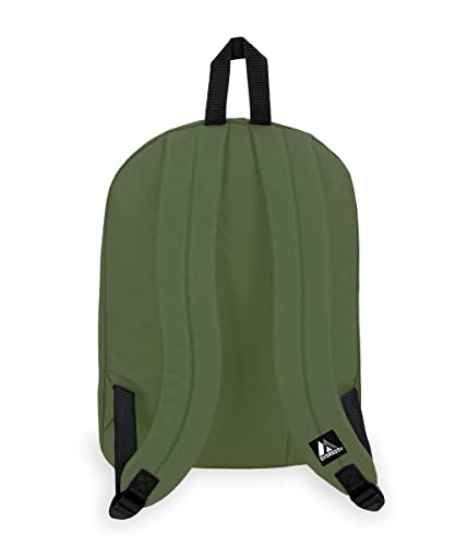 Everest 2045CR Classic Backpack, 16.5", Olive - color: Olive, size: One Size