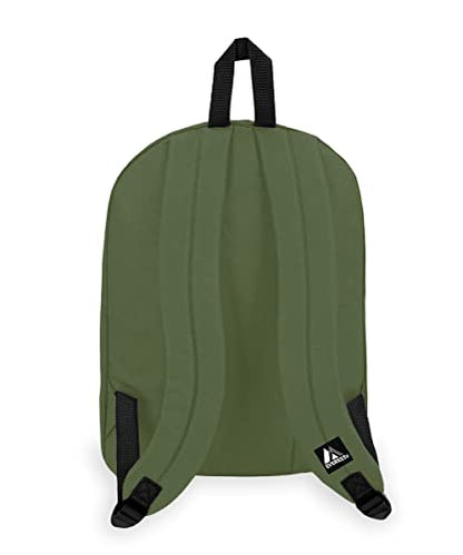 Everest 2045CR Classic Backpack, 16.5", Olive - color: Olive, size: One Size