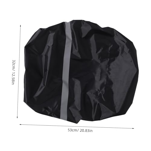 Toyvian Waterproof School Bag Covers Waterproof Bag Covers Light Green Back Oxford Cloth Back Protective Cover - color: Black