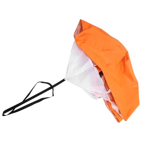 FOMIYES Running Resistance Parachute with Silver-Coated Orange Canopy, Portable Speed Training Equipment for Adult Sprint and Explosive Power Conditioning