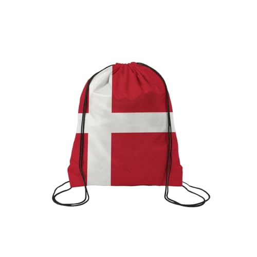 TREBIN 2026 Soccer Cup Drawstring Backpack, Soccer Gym Bag in National Flag Colors, Sports Bag Sackpack Cinch Bag (Denmark Fan) - color: Denmark Fan