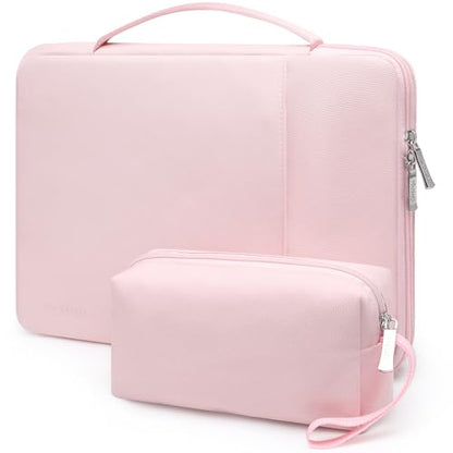 HYZUO 13.3-14 Inch Laptop Case Sleeve Bag for MacBook Pro 14 M5 M4 M3 M2 M1 2026-2021, MacBook Air/Pro 13.3, 13.8"/13.5" Surface Laptop/Book, 13" 13.3" HP Dell Lenovo Asus Acer Chromebook, Pale Pink - color: Pale Pink, size: 13.3-14 Inch