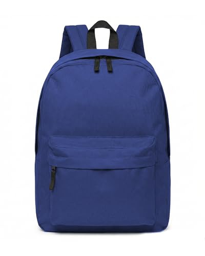 Casual Daypack Backpacks For Men and Women Canvas Backpack 15.6 Inch Lightweight Shoulders workbag Travel Water Resistant Back Pack Blue - color: Blue