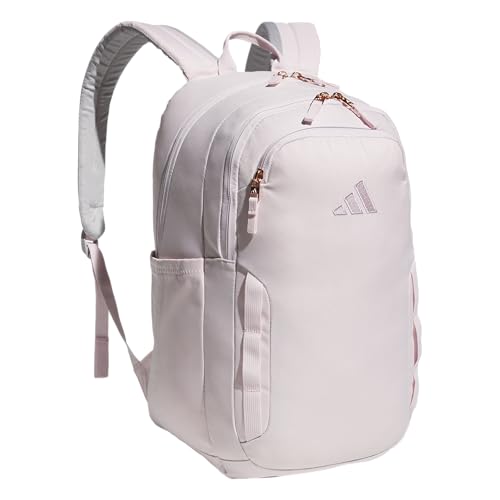 adidas Amplifier Backpack for Laptop, School and Gym, 28L, Distilled Pink/Dual Lilac Purple/Regular, OSFA - color: Distilled Pink/Dual Lilac Purple/Regular