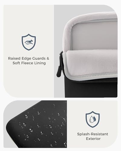 ProCase Laptop Sleeve 13" for MacBook Neo/Air/Pro 13-13.6 inch with A18/M5/M4/M3/M2/M1 Chip 2026-2016, Computer Case Also Compatible with 13" HP Dell ASUS Lenovo Acer Chromebook -Black - color: Black, size: 13-inch