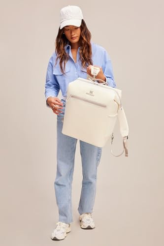 Stanley All Day Madeleine Backpack Soft Cooler 20 Can Cooler with Handle and Shoulder Straps Insulated Travel Bag with Zipper BPA-Free - color: Peony, style: Midi