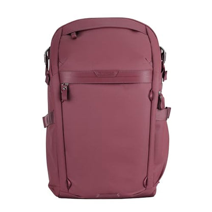 VANGUARD VEO Metro B25L Camera & Everyday Backpack (Magenta) – Fits 70–200mm Attached, 16" Laptop Storage, Convertible Daypack Design, Carry-On Ready - color: Magenta, size: 25L