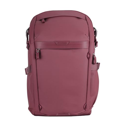 VANGUARD VEO Metro B25L Camera & Everyday Backpack (Magenta) – Fits 70–200mm Attached, 16" Laptop Storage, Convertible Daypack Design, Carry-On Ready - color: Magenta, size: 25L