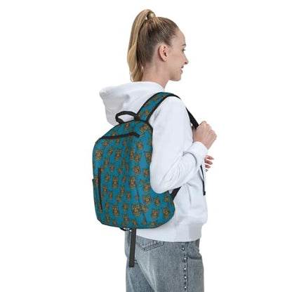 Anti Scratch Polyester Backpack Owl Print Boho Ethnic, Smooth Surface Multipurpose Travel Pack for All Weather Daily Use Unisex - color: Picture (824)