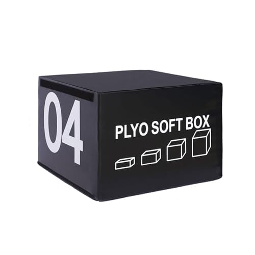 Jumping Training Box Foam Reinforced Box Stackable Soft Plywood Box Anti-Skid Safety, Used for Jumping, Strength Training and Physical Training, Suitable for Home Gym - size: 90*75*60cm