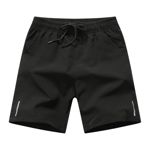 Baby Boys Hiking Shorts Toddler Athletic Shorts Kids Quick Dry Running Shorts with Pockets - color: Black, size: 5T