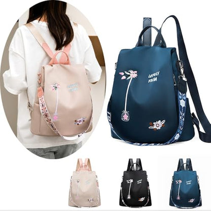 Women's Crossbody Backpack, Embroidered Handbag 2 Ways Convertible Shoulder Bags Retro Multifunctional Hand-held Backpack - color: Color 10