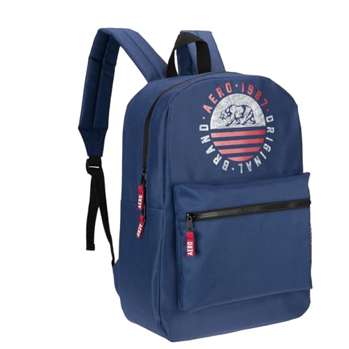 AEROPOSTALE Fieldtrip Unisex Backpack - AE Mens and Womens Bag for Everyday Use - Navy - color: Navy Bear