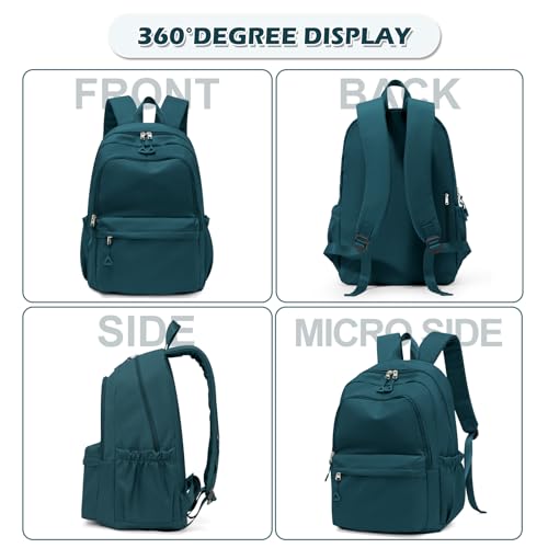 suwasp Casual Laptop Backpack for Women Men Waterproof Lightweight Backpacks Bag 15.6inch Laptop Daypack Large Capacity Backpack, Peacock Blue - color: Peacock Blue